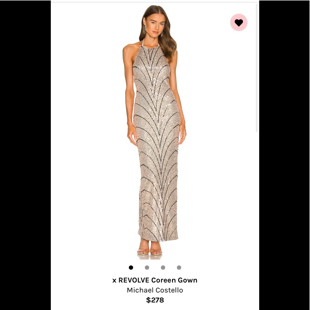 Michael Costello X revolve coreen gown